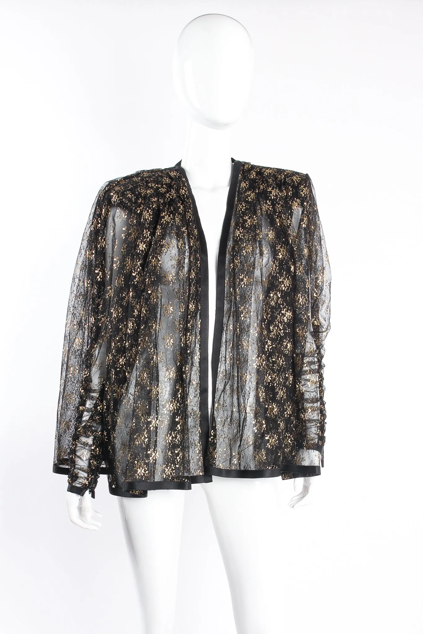 Sheer Lace Capelet Jacket