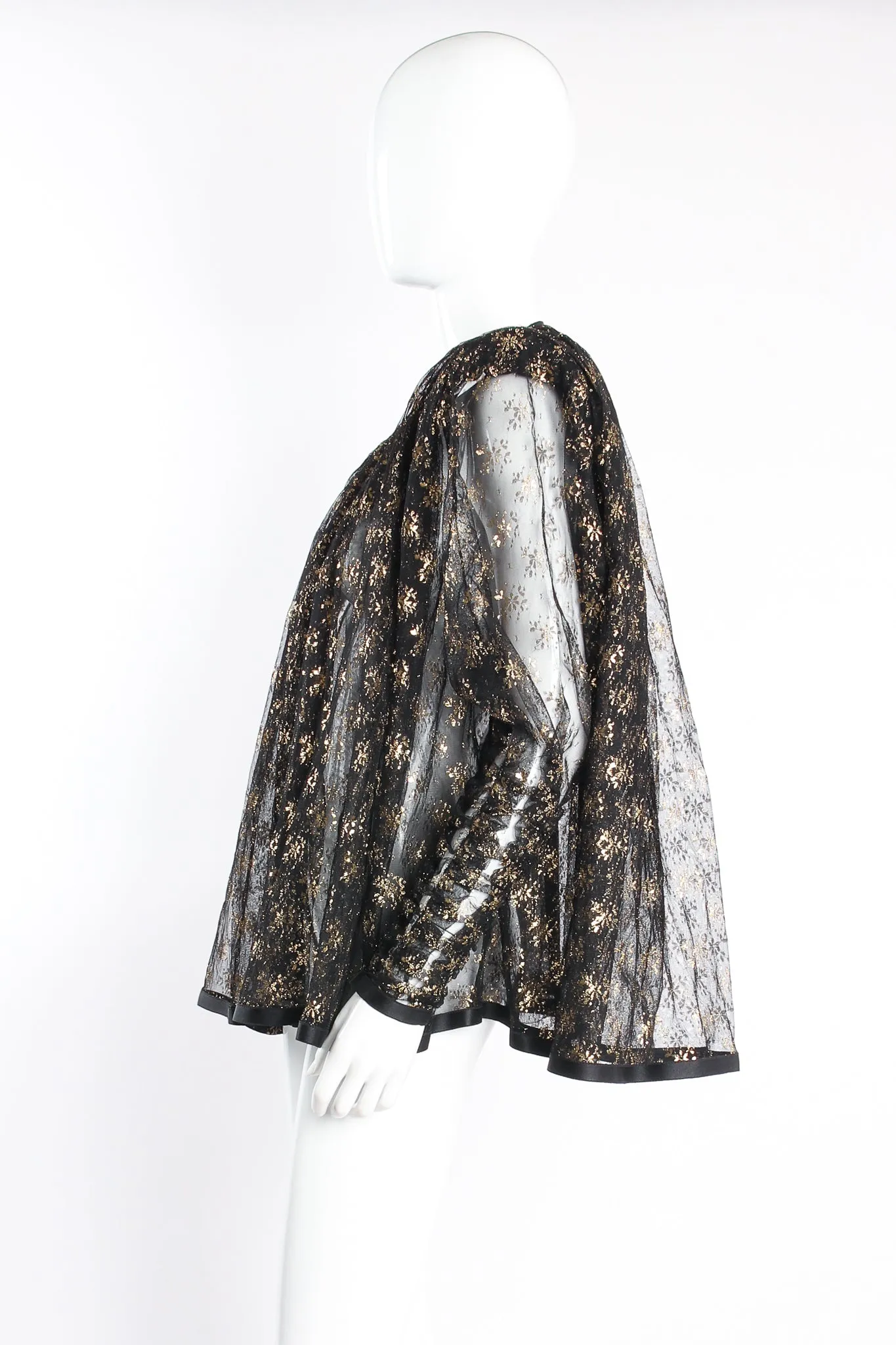 Sheer Lace Capelet Jacket