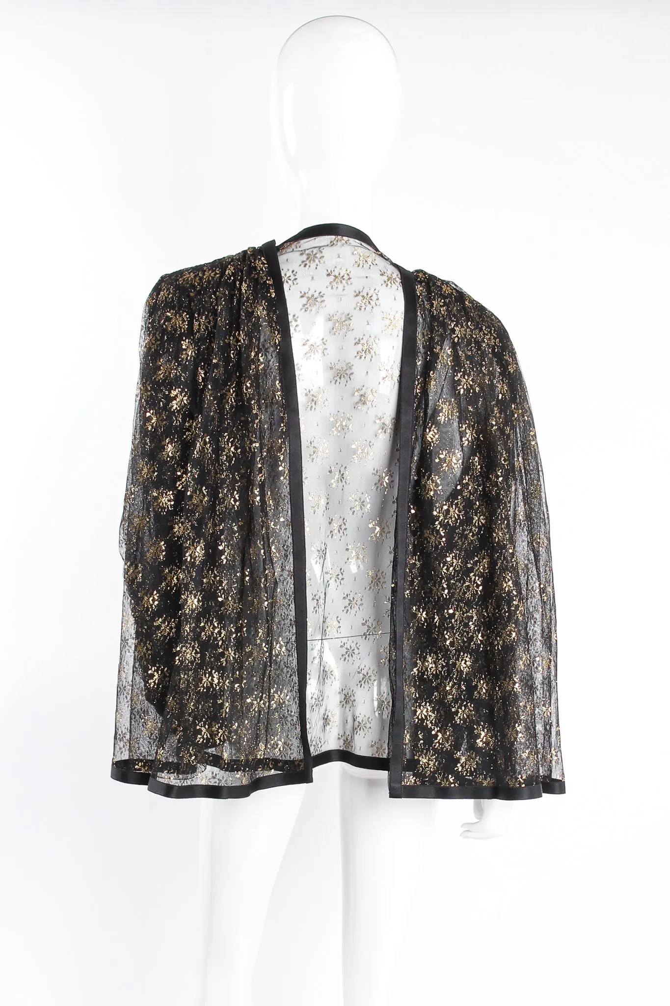 Sheer Lace Capelet Jacket