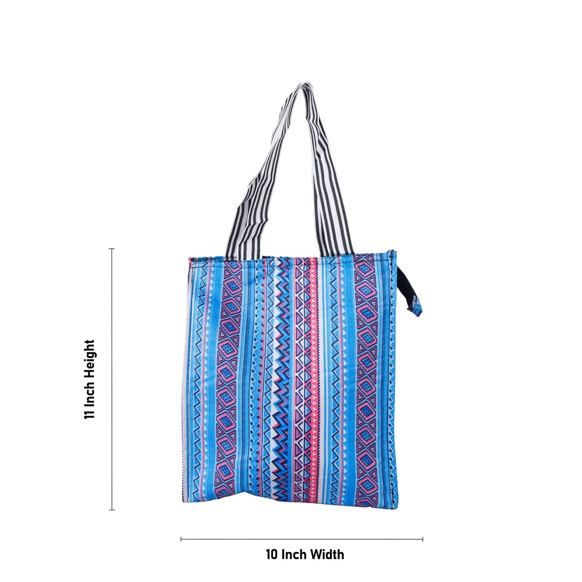 Shopping Bag With Zip - 11 x 10 x 3.5 Inches | Gift Bag/ Hand Bag for Men & Women
