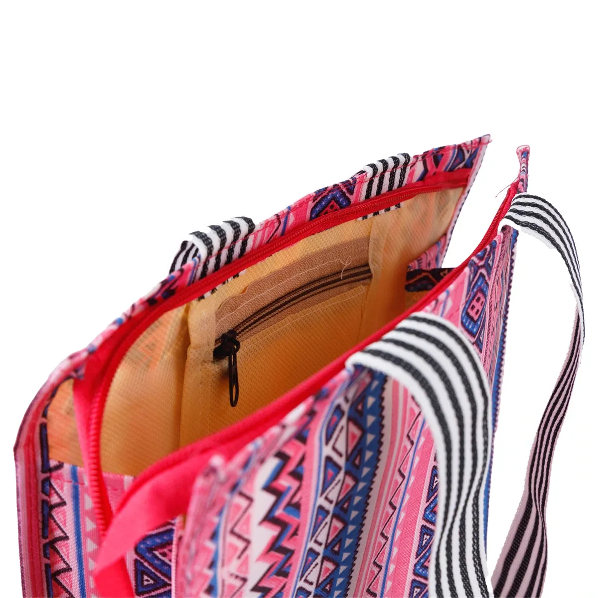 Shopping Bag With Zip - 11 x 10 x 3.5 Inches | Gift Bag/ Hand Bag for Men & Women