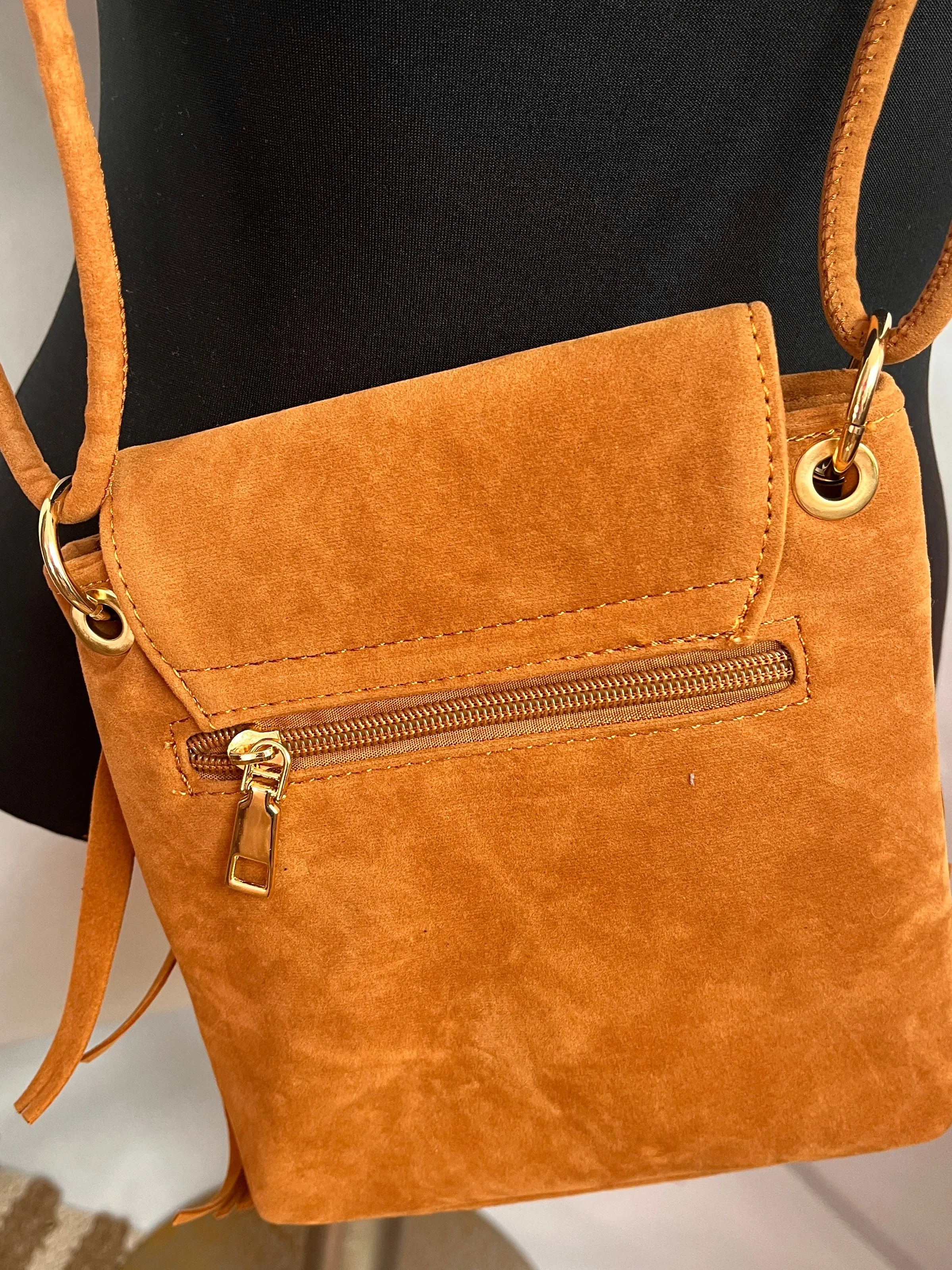 Small fringe shoulder/ crossbody purse or bag