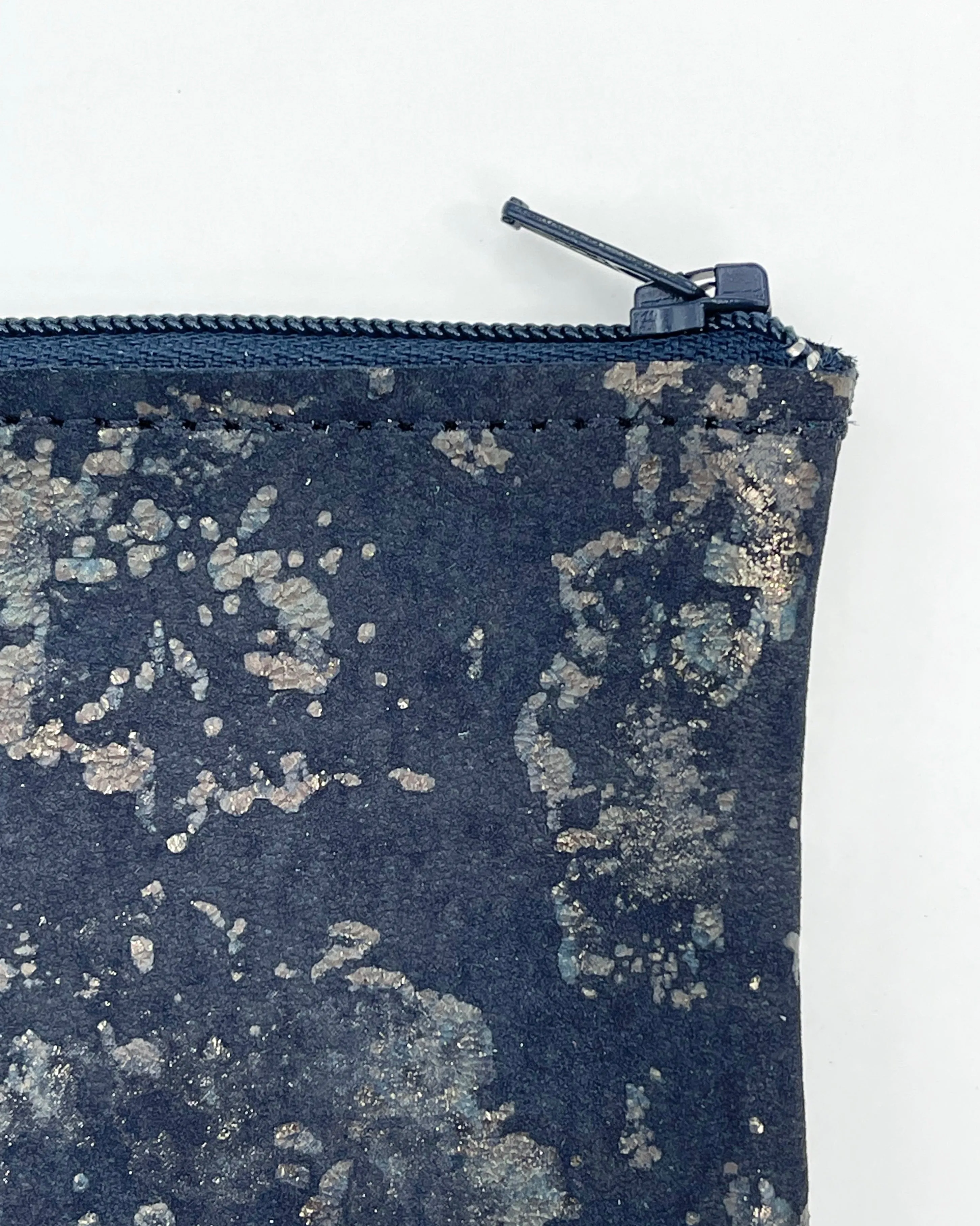 Small Leather Zip Pouches