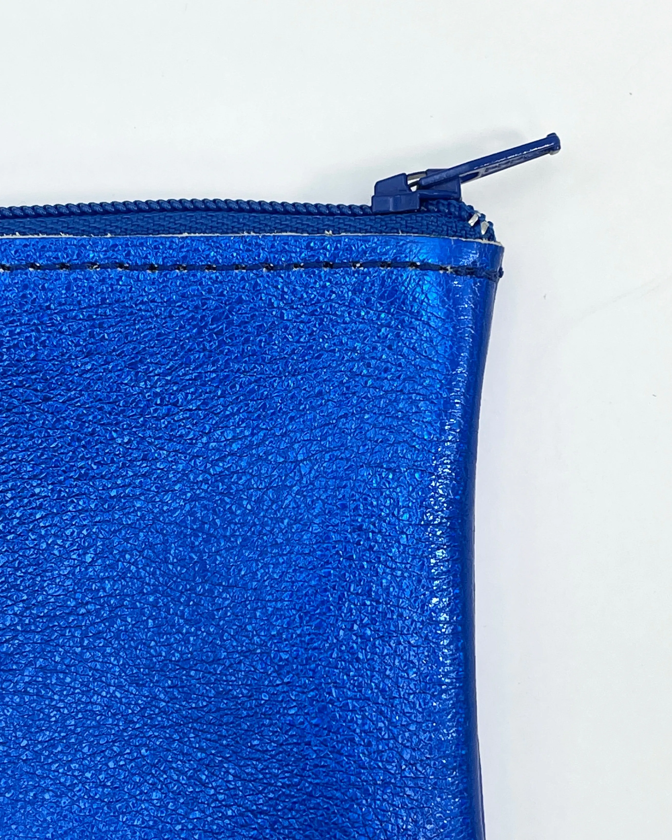Small Leather Zip Pouches