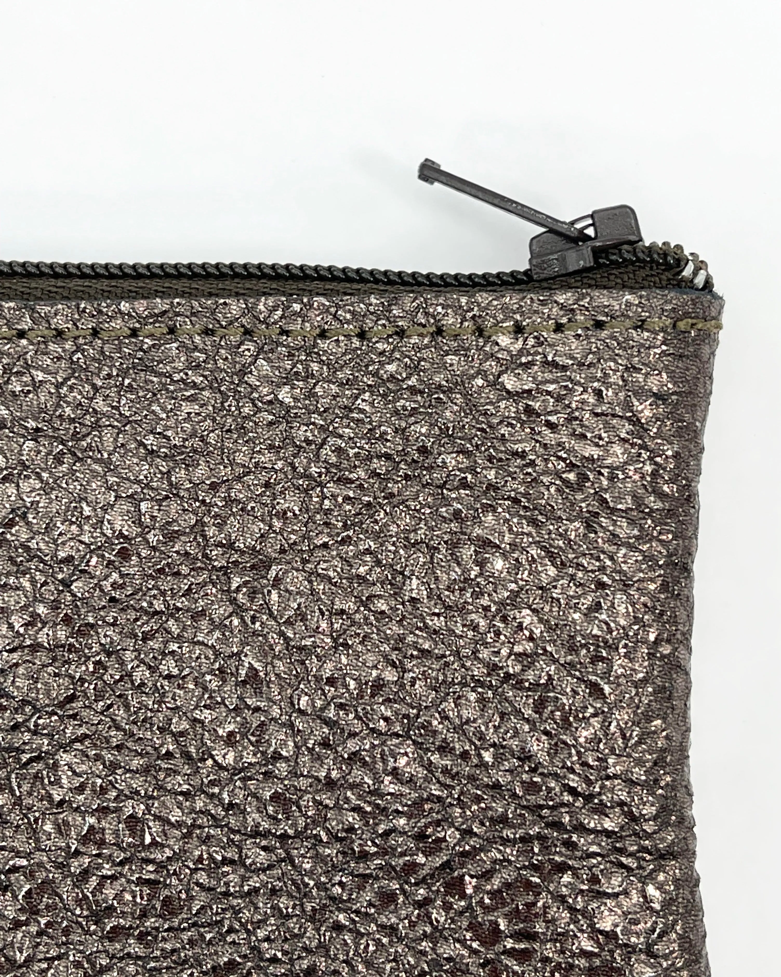 Small Leather Zip Pouches