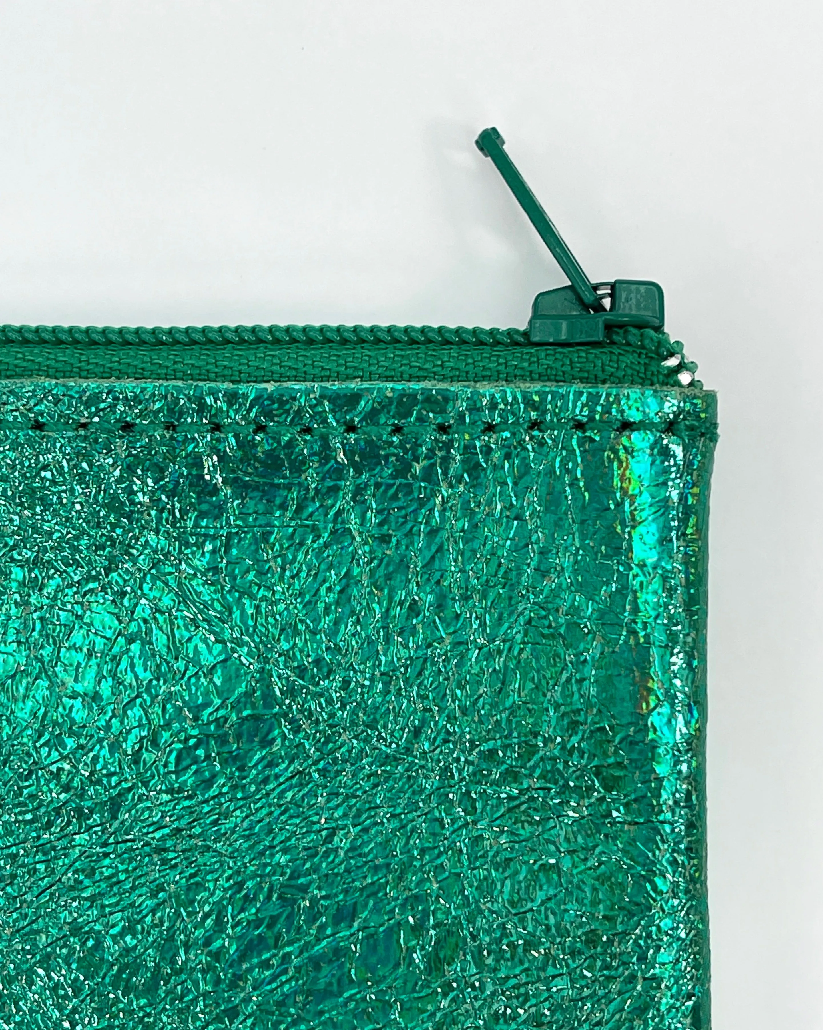 Small Leather Zip Pouches