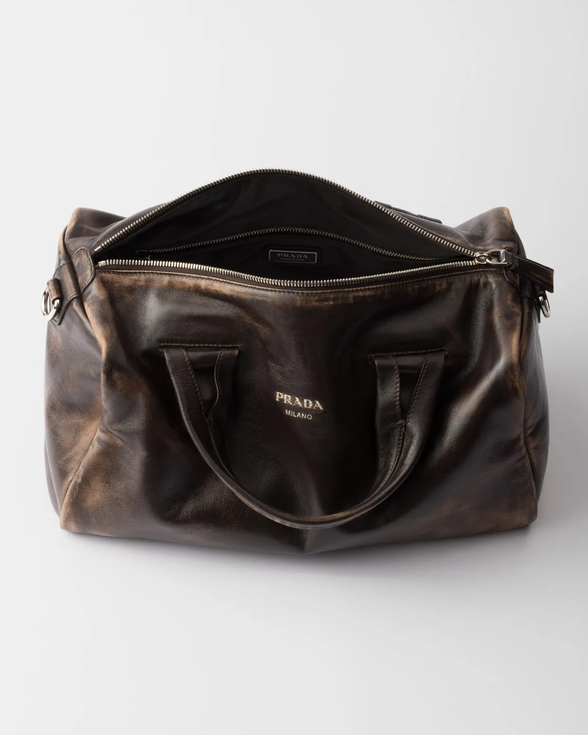 Small Nappa Leather Duffle Bag