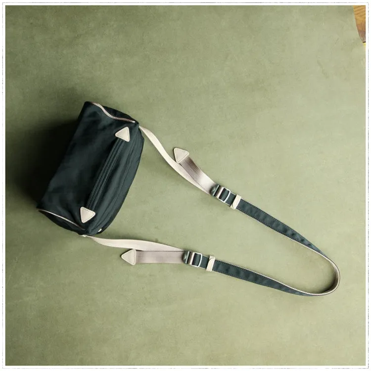 Small Womens Black NYLON Shoulder Bag Purse Cute NYLON Crossbody Purse for Ladies