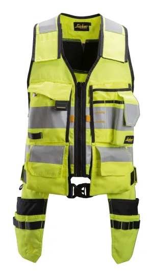 Snickers AllroundWork High-Vis Yellow Tool Vest 4230, Class 1  (Hultafors)