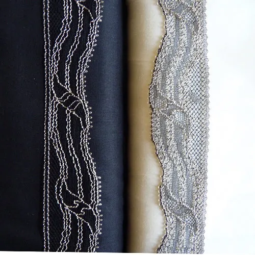 Solstiss Lace : Strata - Black / Taupe