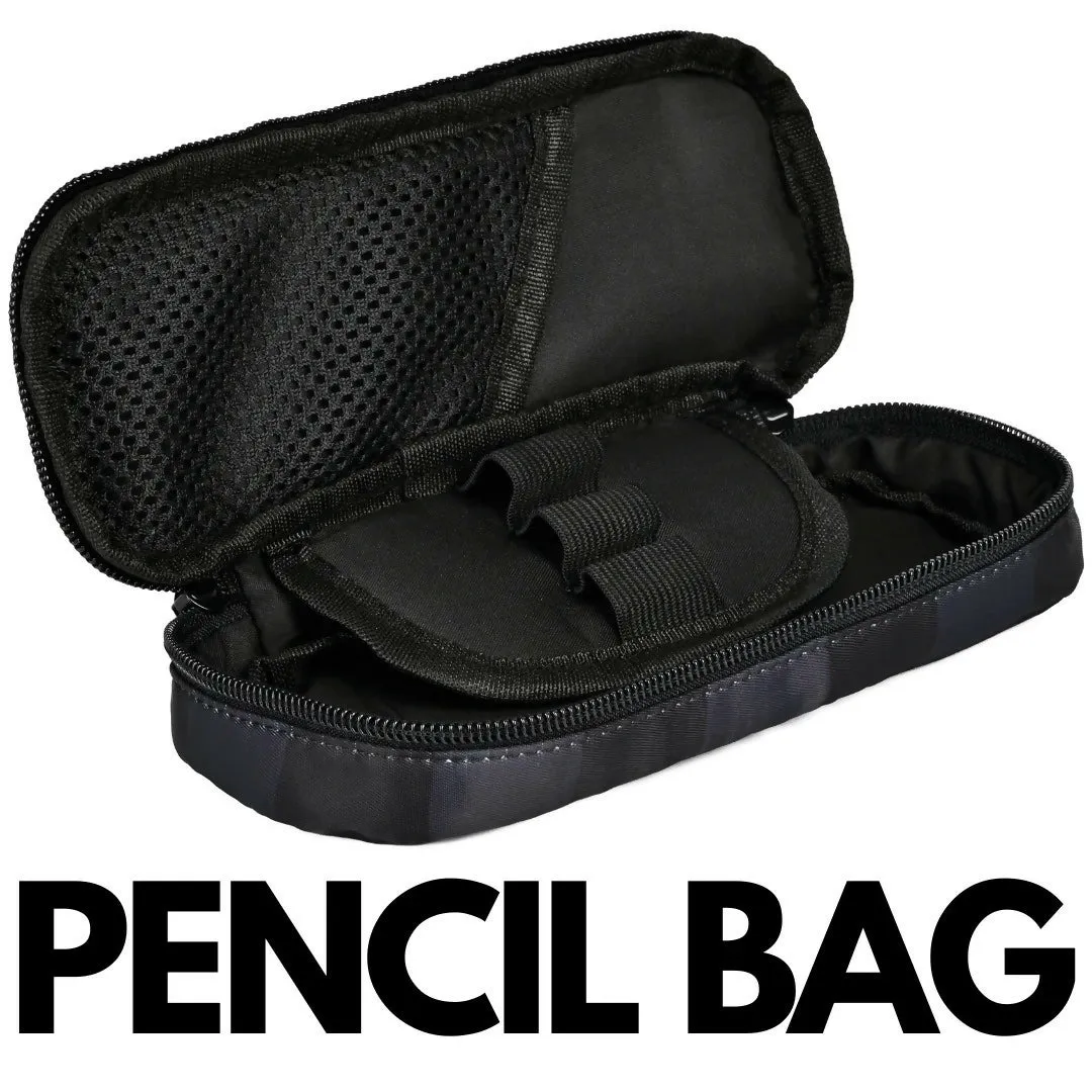 Stealth Checkered Pencil Bag