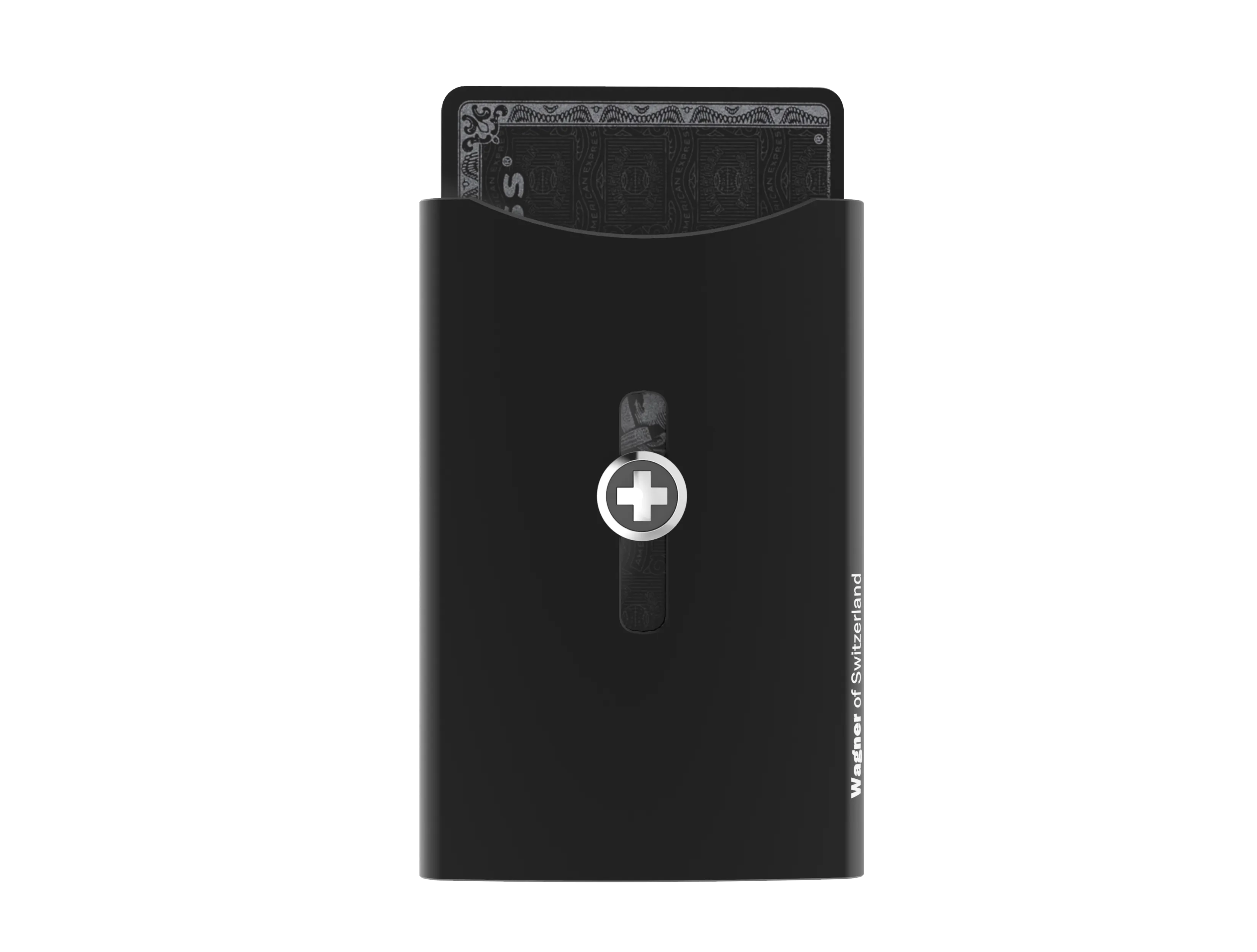SWISS WALLET ORIGINAL, Cardholder with Money clip, blackx