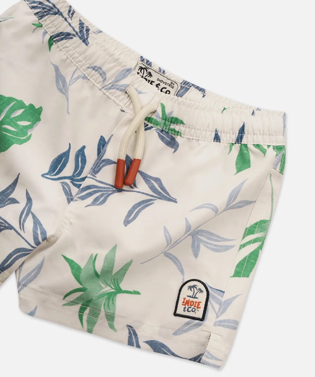The Palm Swim Trunk - Blue/Green Combo