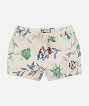 The Palm Swim Trunk - Blue/Green Combo