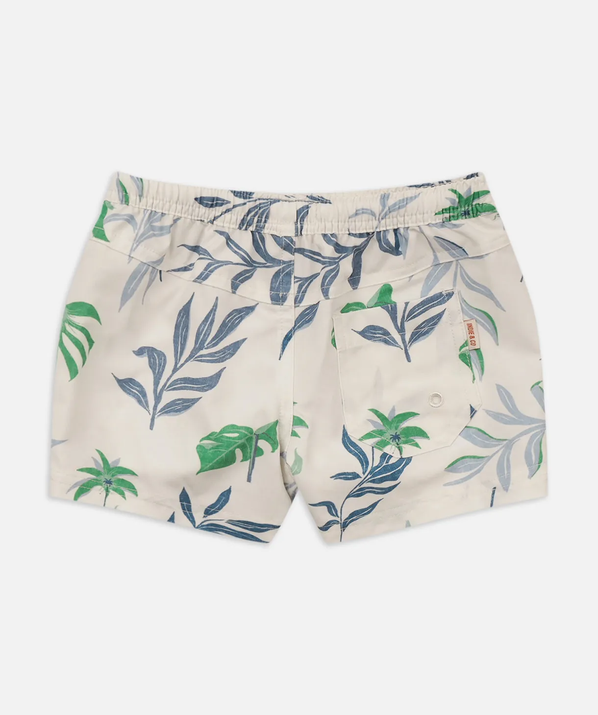 The Palm Swim Trunk - Blue/Green Combo