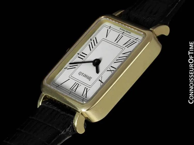 Tiffany & Co. Ladies Rectangular Portfolio Watch - 14K Gold