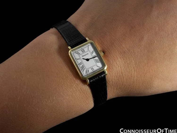 Tiffany & Co. Ladies Rectangular Portfolio Watch - 14K Gold