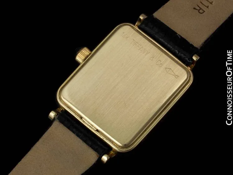 Tiffany & Co. Ladies Rectangular Portfolio Watch - 14K Gold