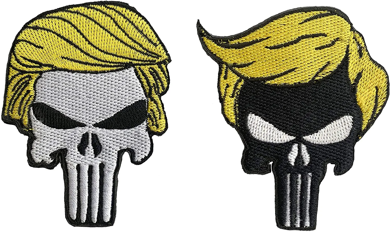 Trump Skull Patch Sew or Iron on Patches Skull Donald Trump President for Clothing Jackets Backpacks Jeans #1