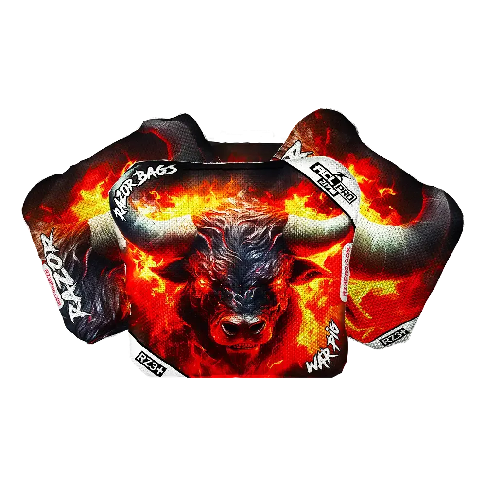 War Pig | Fire Buffalo | ACL PRO Razor Cornhole Bags