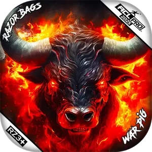 War Pig | Fire Buffalo | ACL PRO Razor Cornhole Bags