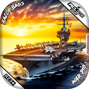 War Pig | Hero Aircraft Carrier | ACL PRO Razor Cornhole Bags