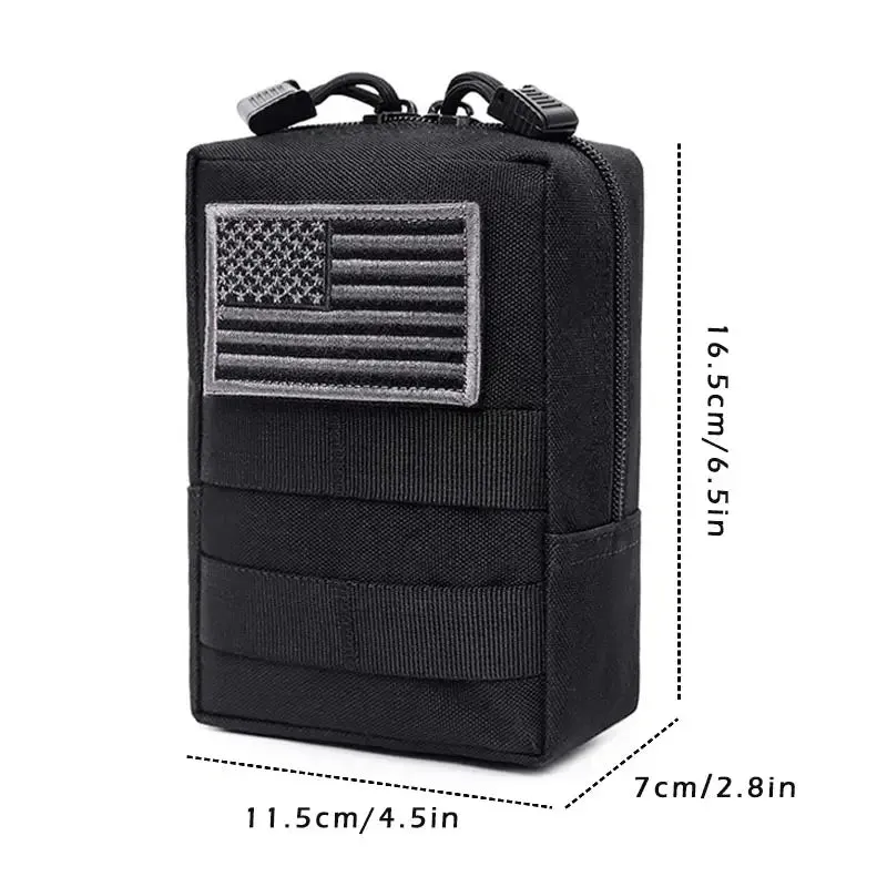 Wild West Waterproof Tactical Molle Waist Bag - Compact EDC Pouch for Hiking & Backpacking