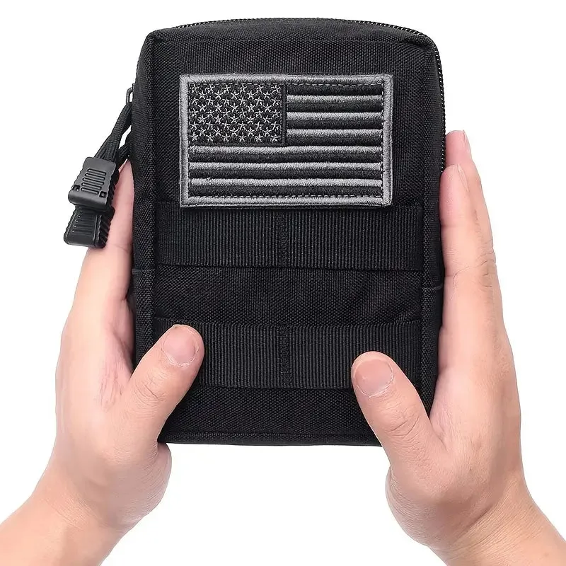 Wild West Waterproof Tactical Molle Waist Bag - Compact EDC Pouch for Hiking & Backpacking