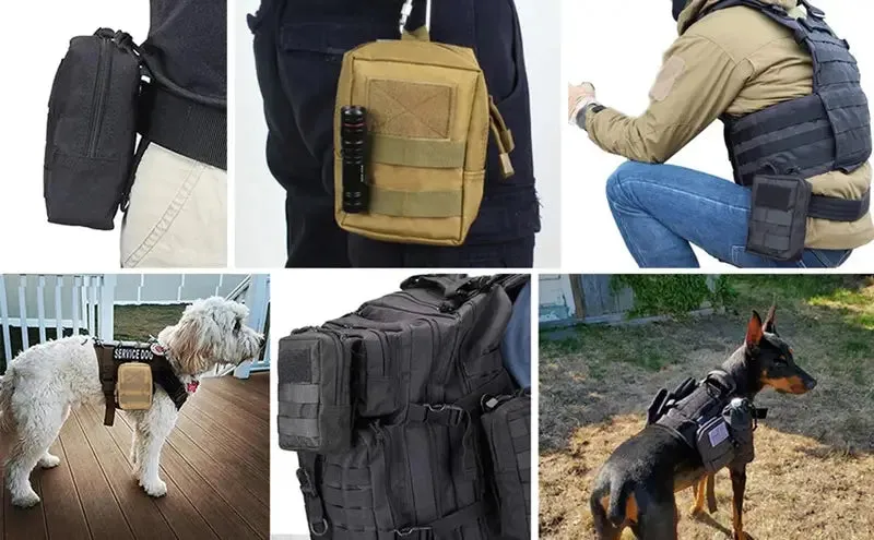 Wild West Waterproof Tactical Molle Waist Bag - Compact EDC Pouch for Hiking & Backpacking