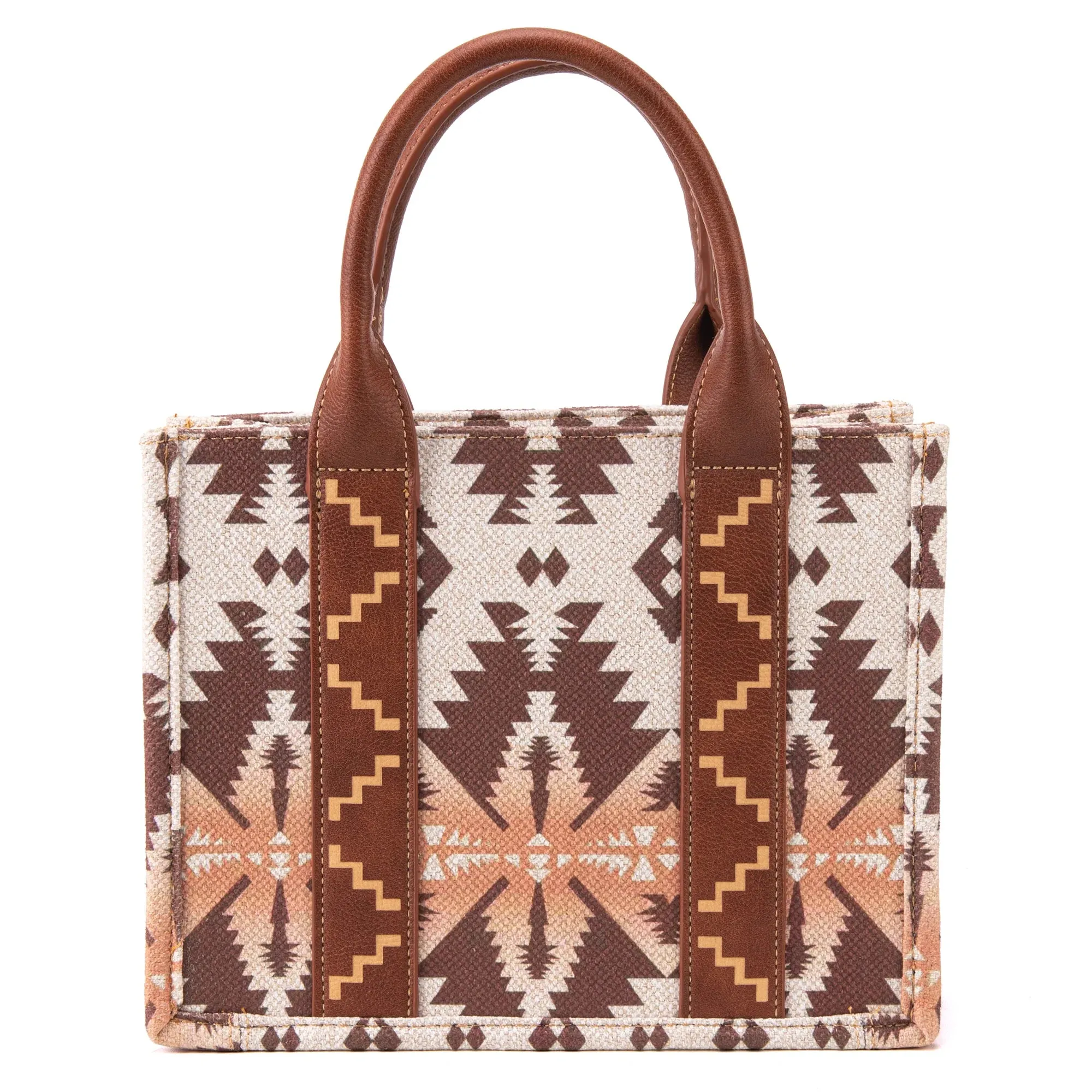 Wrangler SW Print Small Canvas Tote - Coffee