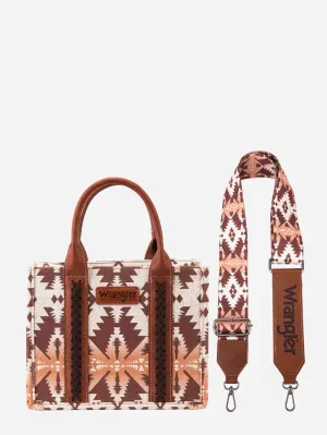 Wrangler SW Print Small Canvas Tote - Coffee