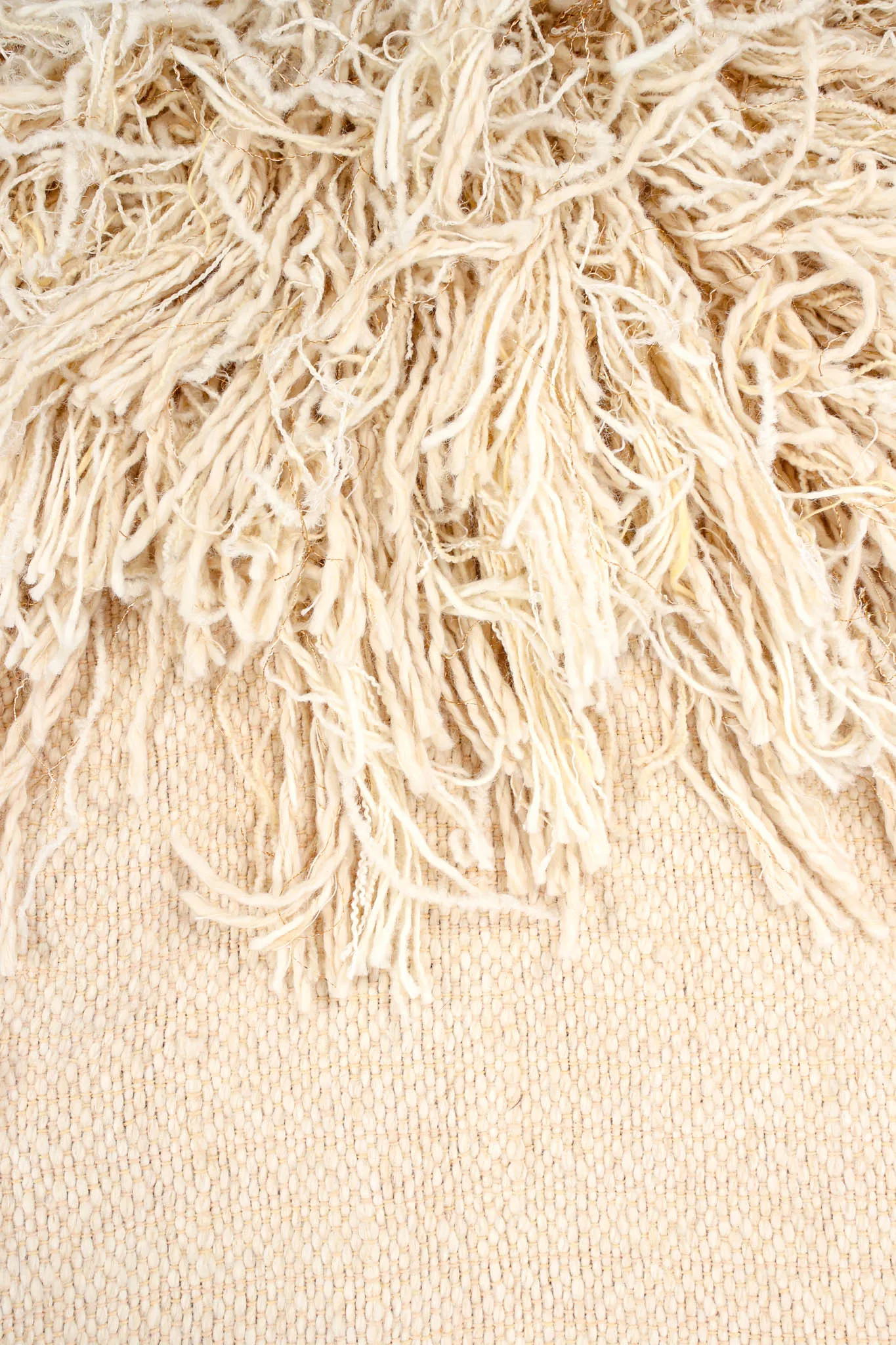 Yarn Fringe Blanket Vest